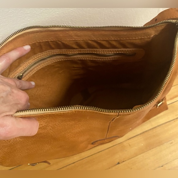 Genuine leather boho bag - Picture 3 of 5